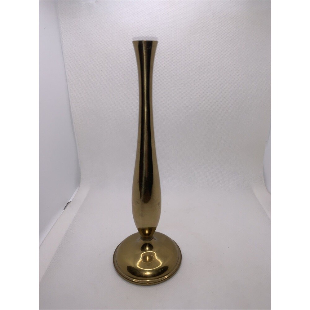 Vintage Portugal Brass Vase Mid Century Vase Higher Quality Beautiful!